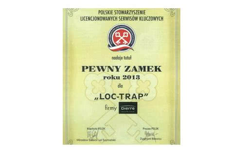 Lock Trap System otrzymuje certyfikat od PSLSK