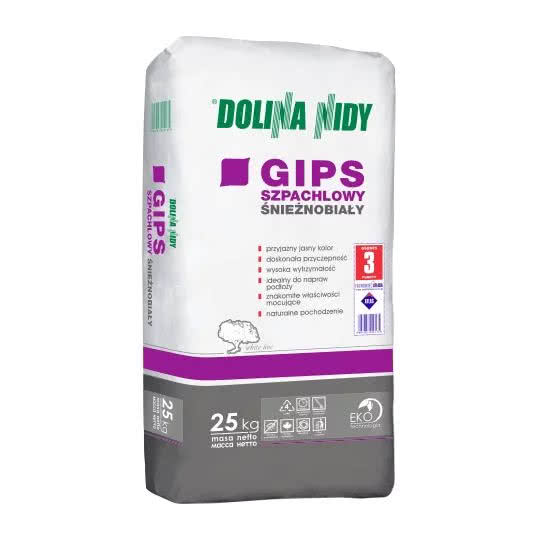 Gips szpachlowy śnieżnobiały 