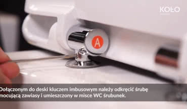 Jak wyjmować deskę sedesową z zawiasami metalowymi MODO KOŁO?