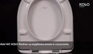 Jak czyścić miskę Rimfree(R) KOŁO bez wewnętrznego kołnierza?