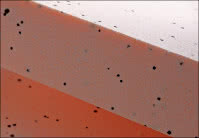 Pomarańczowy styropian z filtrem UV