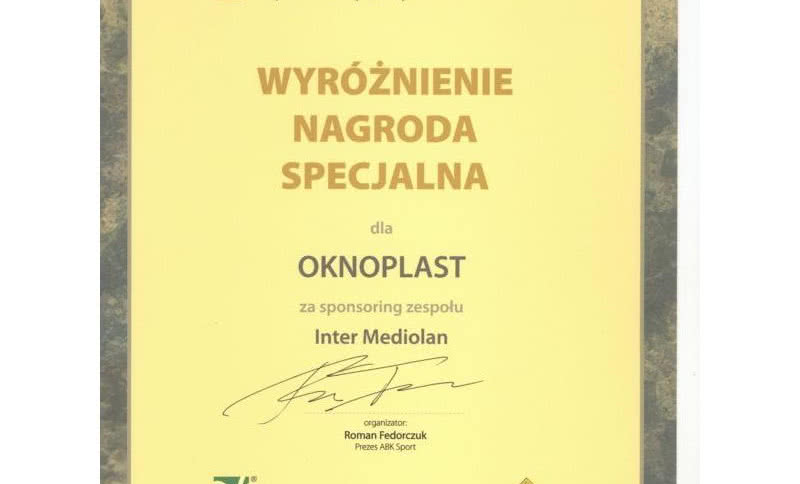 OKNOPLAST laureatem The Champ Awards