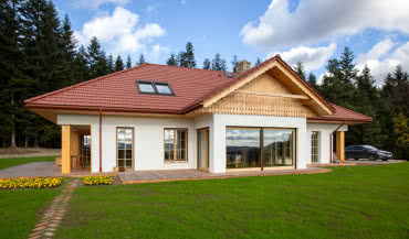 Dom marzeń z panoramicznymi oknami i tarasem