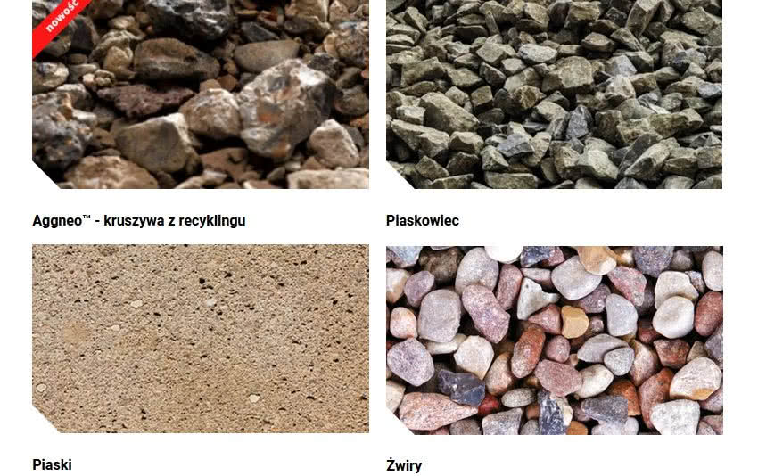 Wybrane grupy kruszyw w ofercie Lafarge Kruszywa i Beton Sp. z. o.o. Wybrane grupy kruszyw w ofercie Lafarge Kruszywa i Beton Sp. z. o.o.