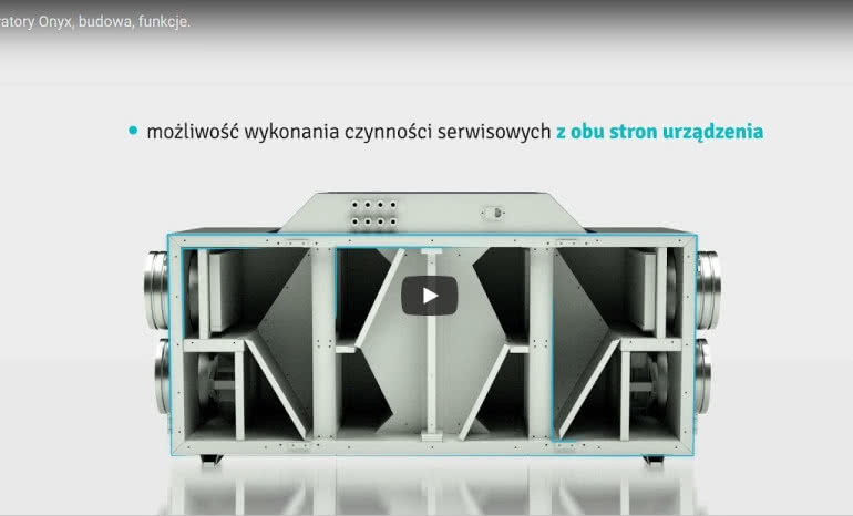 Budowa i działanie rekuperatorów OnyX FRAPOL
