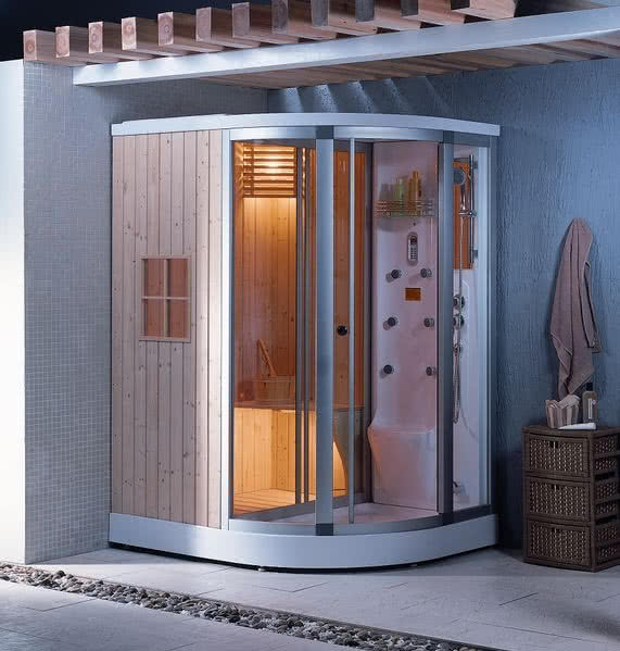 Sauna fińska z kabiną prysznicową PRESTIGE SN 602