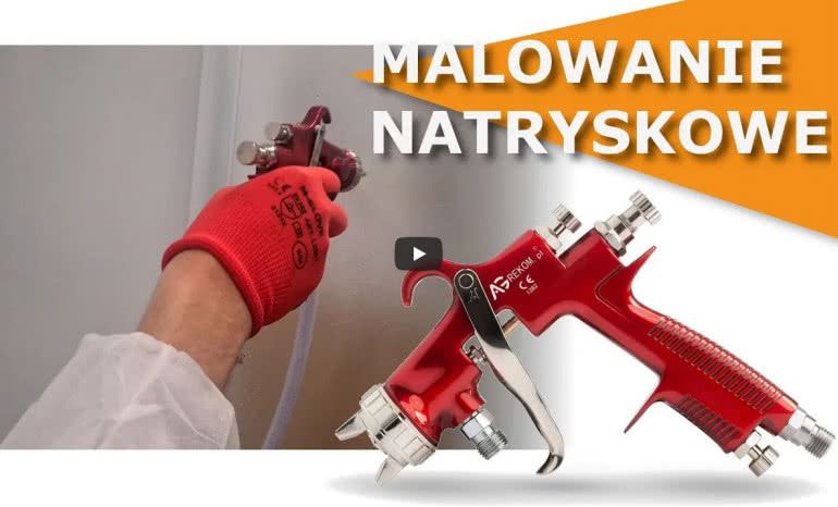 Malowanie natryskowe ścian - pistolet profesjonalny