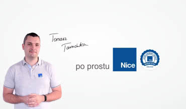 Kampania NICE promująca montaż przez licencjonowanych instalatorów