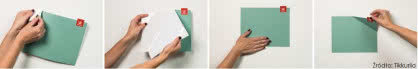 Tikkurila ColorTester to specjalne naklejki, które pokryte są oryginalną farbą