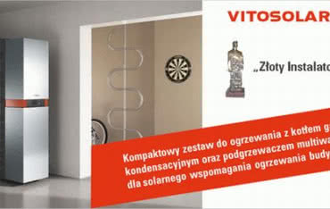 Złoty Instalator przyznany za centralę Vitosolar 300-F