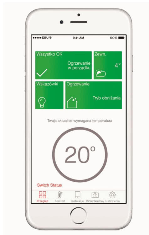 W każdej chwili możemy sprawdzić jaka temperatura panuje w domu W każdej chwili możemy sprawdzić jaka temperatura panuje w domu